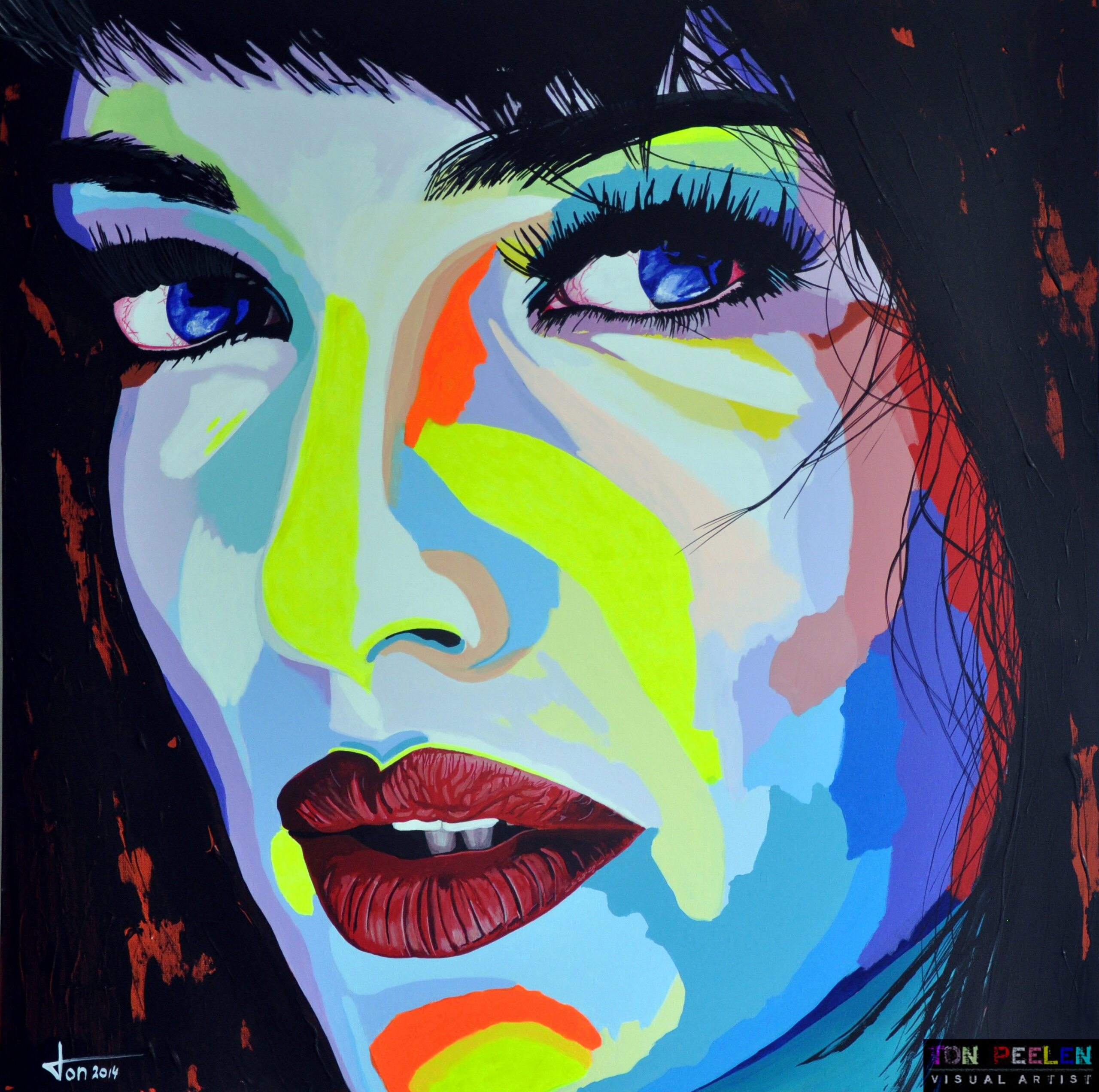 Model 2, painting by Dutch artist Ton Peelen